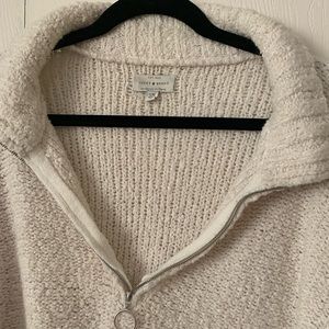 Lucky Brand Quarter Zip Sweater